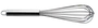 Batedor tipo pera inox profissional 30cm