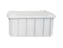 Caixa organizadora 36l com tampa branca 14540 lar plasticos