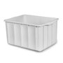 Caixa plástica branca sem tampa 180 litros 88x55x47,5