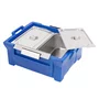 Caixa térmica estufa hot box 80 litros, gn-80, para duas cubas gastronômicas