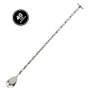Colher bailarina trancada c/ disco inox 40cm a001n