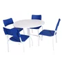 Conjunto mesa redonda com 4 cadeiras