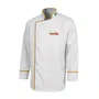 Duas Dolmas gabardine branca lisa com friso (M) + bordado