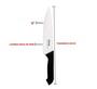 Faca casual p/ cozinha 6"
