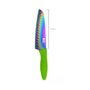 Faca Titanium Santoku 7'' aço Inoxidável cabo verde - Yuze