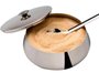 Farinheira inox com colher mek 7x13,5x13,5cm