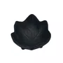 Finger food folha 9,5 x 7,8 x 3,2 cm - 62ml preto fosco 6687 weck