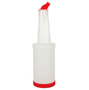 Garrafa coqueteleira bartender storen pour 1L vermelho