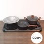 Mesa térmica elétrica tampo vidro temperado 500w - le cook
