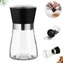 Moedor de sal e pimenta de vidro e inox bs603 budi
