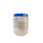 Pote pet pequeno transparente com tampa azul 1l 70403 arca plast