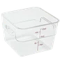 Pote quadrado policarbonato - 10l - 31x29x21cm gp715