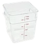 Pote quadrado policarbonato - 15l - 31x29x32,4cm gp716