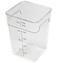 Pote quadrado policarbonato - 20l - 31x29x40,3cm gp717