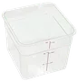Pote quadrado policarbonato 6l - 22x22x18cm gp714