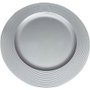 Sousplat disco prata mimo sp13718