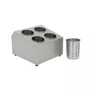Suporte de talheres inox - 4 copos 26,5x30,5x20 cm