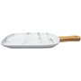 Tábua servir marble de porcelana com 35cm - Durabilidade Superior