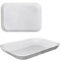 Travessa de melamina macon branco 30,5x20,5cm jolitex
