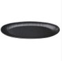 Travessa de melamina oval reims preto fosco jolitex