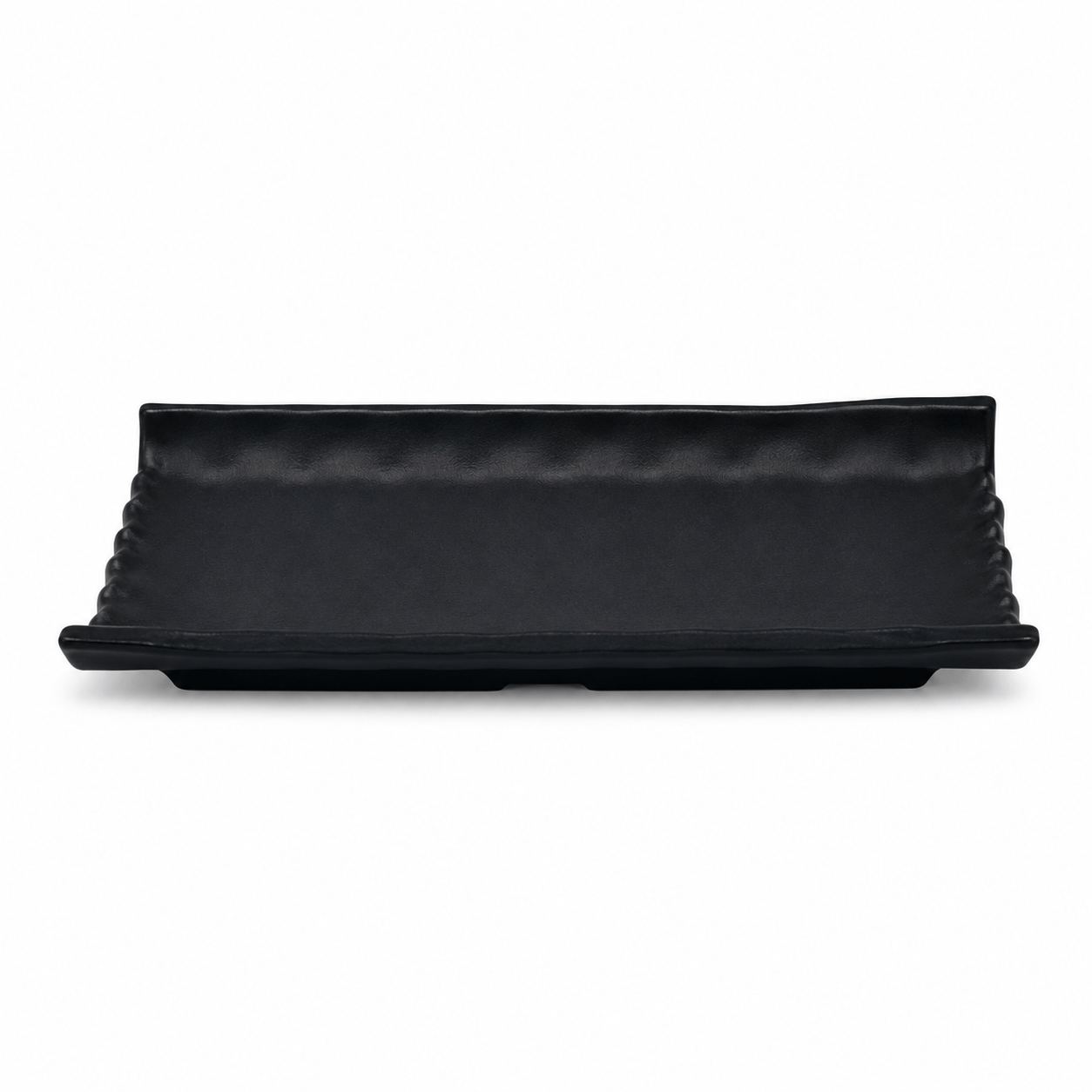 Travessa tipo telha 20 x 10,5 x 3 cm preto fosco 6683 weck
